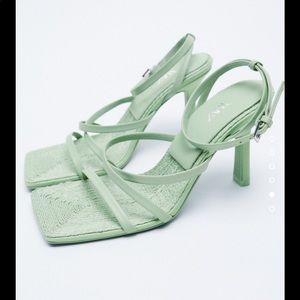 Zara heeled leather sandals
